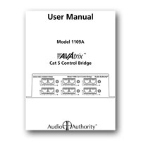 Audio Authority 1109A User Manual - click to download PDF
