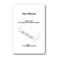 Audio Authority 1185ci manual