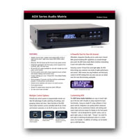 Audio Authority ADX-Series - Focus Sheet (PDF)