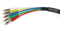Canare V5-5C RGBHV Cable, RCA connectors end preparation