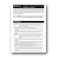 Intelix AVO-V1A2-WP-F Composite Video / Stereo Audio Wallplate Balun w/ RJ45 Termination, Installation Manual in PDF format