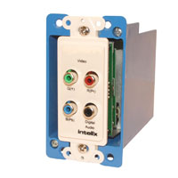 Intelix AVO-V3AD-WP-F Component Video and Digital Audio Wallplate Balun w/RJ45 Termination - Right
