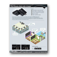 Intelix DIGI-HD-COAX HDMI over Coax Extender Brochure - click to download PDF