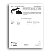 Intelix DIGI-VGASD-IREYE IR Receiver- techspecs (click to download PDF)