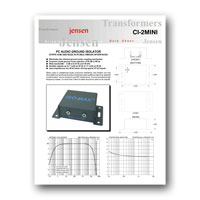 Jensen Transformers CI-2MINI User Manual - click to download PDF