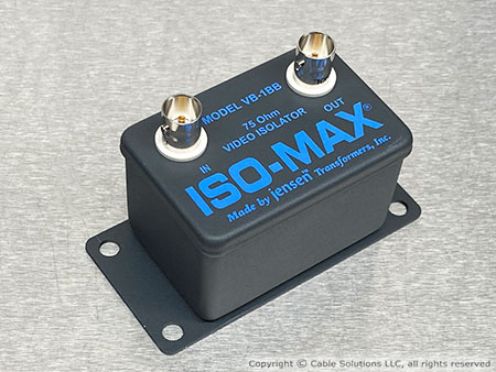 Jensen Transformers VB-1BB ISO-MAX Baseband-Composite Video Isolator with BNC Connectors