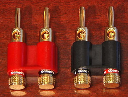 Vampire Wire #DB Double Banana Plugs - Gold-plated contacts