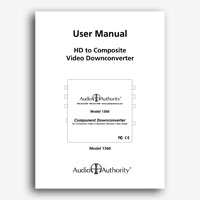 Audio Authority 1360 User Manual