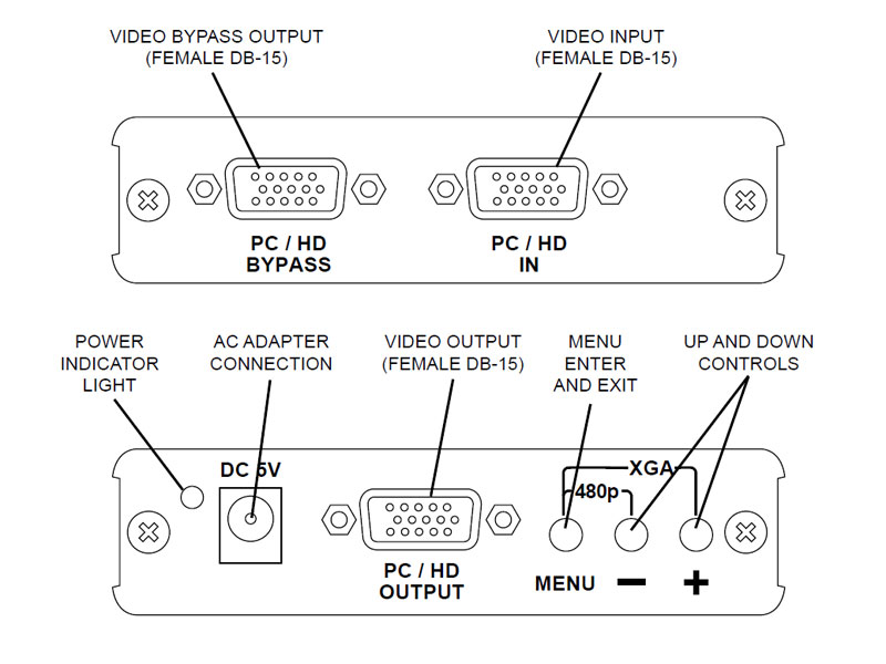 Audio Authority 1366 PC HD Scaler with Advanced Video 