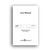 Audio Authority 1372A - 1374A manual