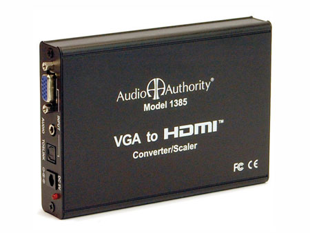 Audio Authority 1385 VGA to HDMI Scaler with Advanced Video Processing