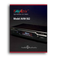 Audio Authority AVAtrix Product focus sheet - click to download PDF