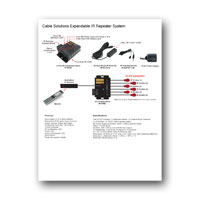 Cable Solutions IR Repeater System Flyer - PDF