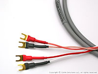 Canare 4S8 Star Quad Speaker Cable with (4) Vampire Wire #HDS5 spades
