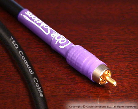 Cable Solutions "Signature Series 77" Coaxial Digital Audio Interconnect Cable with Canare "True 75 Ohm" Connectors