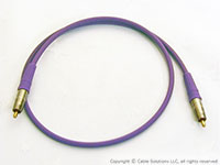 Canare LV-61S Cable, purple, 1 meter, RCA connectors with purple boots