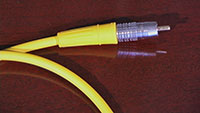 Canare LV-61S Composite Video Cable, closeup of termination