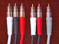 Canare 6 Channel Precision Analog Audio Cable Set for SACD and DVD Audio, color-code