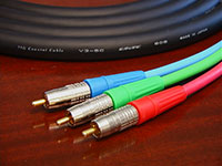 Canare V3-5C Component Video Cable, connector end preparations