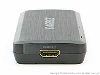 DarbeeVision DVP-5000S, end view showing HDMI output