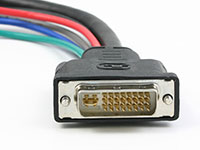 Gefen DVI to DVI and RGBHV Adapter Cable, DVI-male connector pins