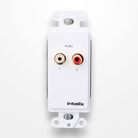 Intelix AVO A2 WP110 Stereo Audio Wallplate Balun with 110 Punch Down