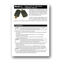 Intelix AVO-V1-PAIR-F Composite Video Balun Set, Installation Manual in PDF format