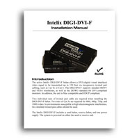 Intelix DIGI-DVI-F DVI over Twisted-Pair Balun / Extender - Manual (click to download PDF)