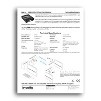Intelix DIGI-DVI-R-F DVI Receive Balun - Extra Receiver for Intelix Twisted-Pair Distribution Systems - Specs (click to download PDF)