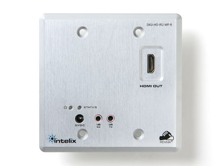 Intelix DIGI-HD-IR3-WP-R HDMI and IR over Twisted-Pair Wallplate Extender Receiver