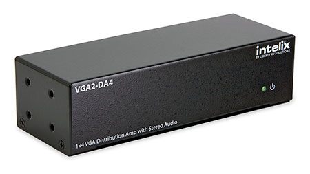 Intelix VGA2-DA4 1x4 VGA and Stereo Audio Distribution Amplifier