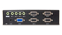 Intelix VGA2-DA4 1x4 VGA and Stereo Audio Distribution Amplifier - back panel