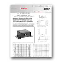 Jensen Transformers CI-1RR User Manual - click to download PDF