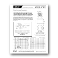 Jensen Transformers JT-MB-CPCA Datasheet- click to download PDF