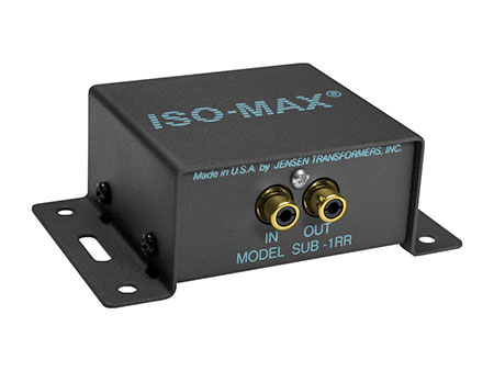 Jensen Transformers SUB-1RR ISO-MAX Low-Frequency Audio Input Isolator / Hum Eliminator