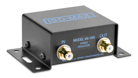 Jensen Transformers VB-1RR ISO-MAX Baseband-Composite Video Isolator with RCA Connectors