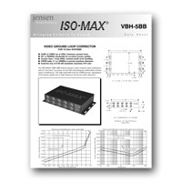 Jensen Transformers VBH-5BB ISO-MAX Studio-Quality Isolator / Corrector for 5 Channel RGBVH Component Video, data sheetl