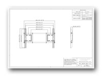 Liberty AV IM63T Tilt Wall Mount for Flat Panel TV - Technical Drawing