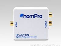 HomPro HP-ACVT-DA2 digital to stereo audio converter- top view